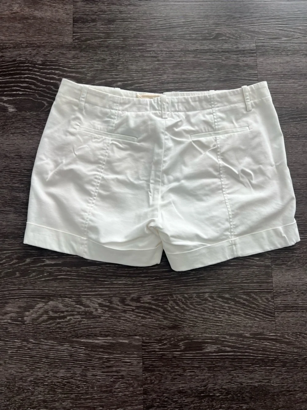 Vince White High-Waisted Tailored Shorts